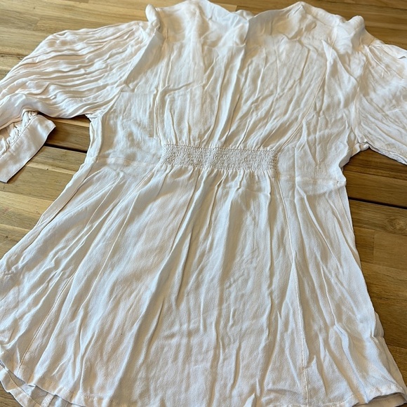 FREE PEOPLE ⭐️ button down blouse with balloon sleeve - Picture 6 of 6